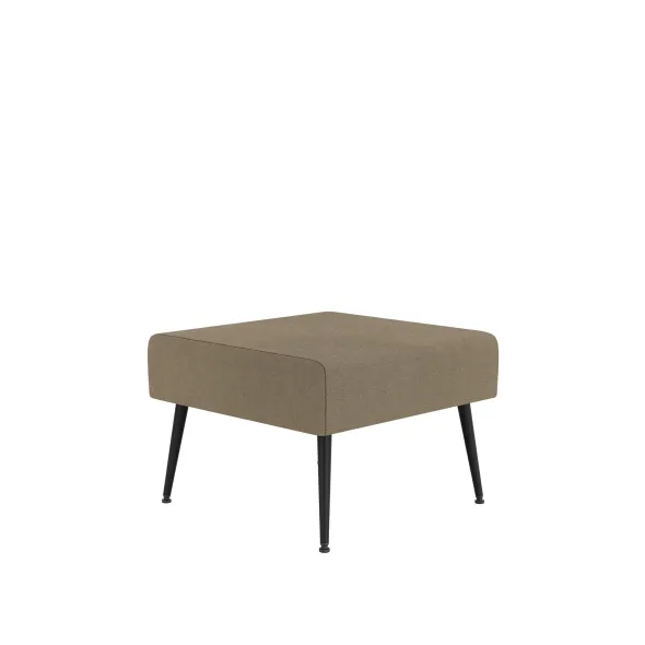Pouf 1 place Modul@ - tissu V - pieds métal