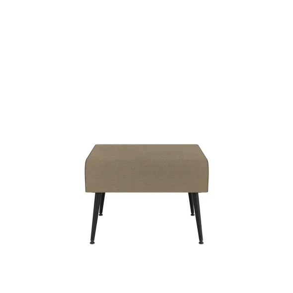 Pouf 1 place Modul@ - tissu V - pieds métal