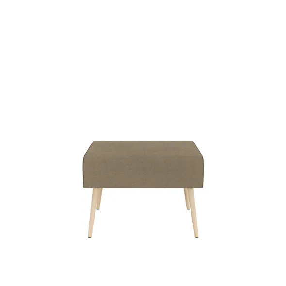 Pouf 1 place Modul@ - tissu V - pieds chêne vernis naturel