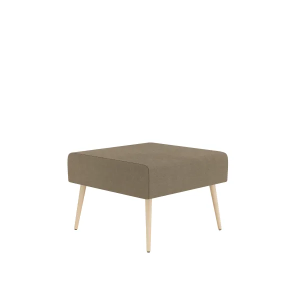 Pouf 1 place Modul@ - tissu V - pieds chêne vernis naturel