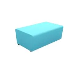 Pouf 2 places Mendi - textile enduit uni