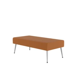 Pouf 2 places Modul@ - textile enduit - pieds métal