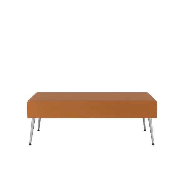 Pouf 2 places Modul@ - textile enduit - pieds métal