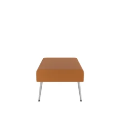 Pouf 2 places Modul@ - textile enduit - pieds métal