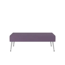 Pouf 2 places Modul@ - tissu D - pieds métal