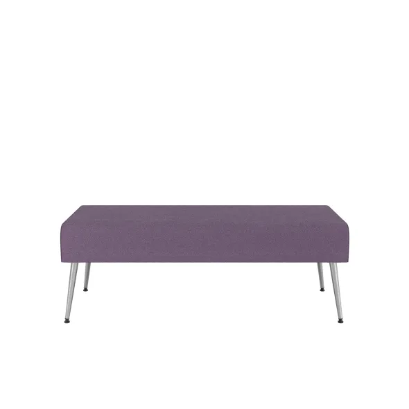 Pouf 2 places Modul@ - tissu D - pieds métal