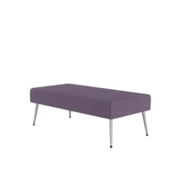 Pouf 2 places Modul@ - tissu D - pieds métal
