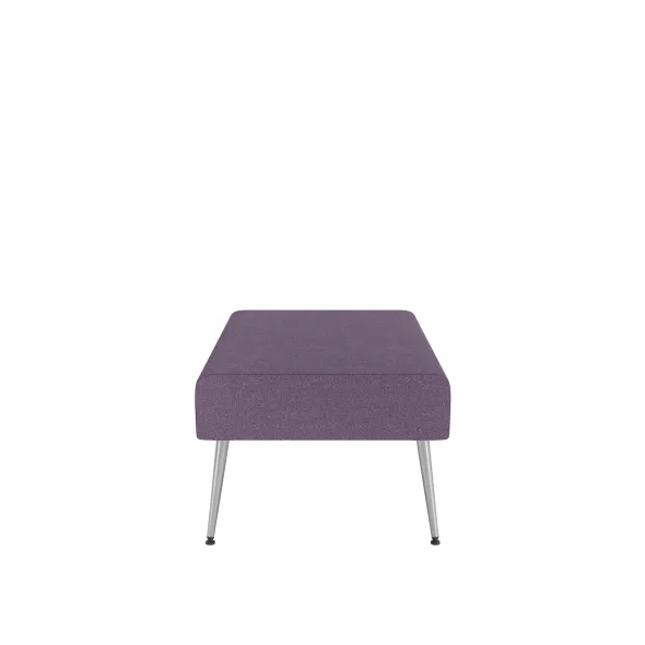 Pouf 2 places Modul@ - tissu D - pieds métal