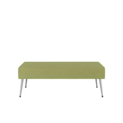 Pouf 2 places Modul@ - tissu N - pieds métal
