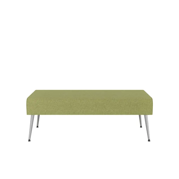 Pouf 2 places Modul@ - tissu N - pieds métal