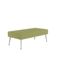 Pouf 2 places Modul@ - tissu N - pieds métal