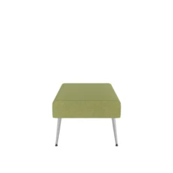 Pouf 2 places Modul@ - tissu N - pieds métal