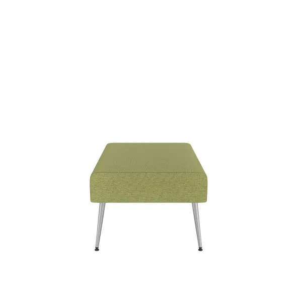Pouf 2 places Modul@ - tissu N - pieds métal