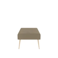 Pouf 2 places Modul@ - tissu V - pieds chêne vernis naturel
