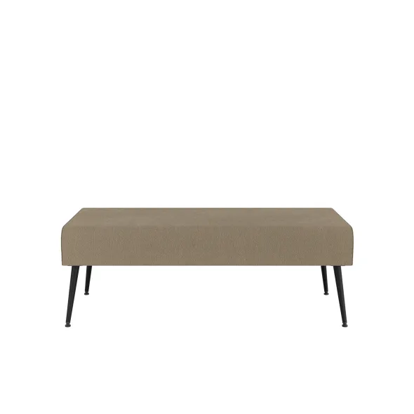 Pouf 2 places Modul@ - tissu V - pieds métal