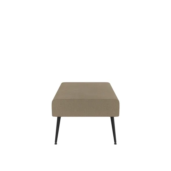 Pouf 2 places Modul@ - tissu V - pieds métal