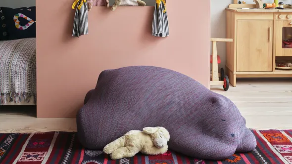 Pouf Resting Bear - enfant - tissu