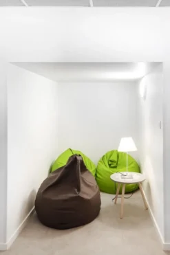 Pouf souple Esprit - poire - tissu