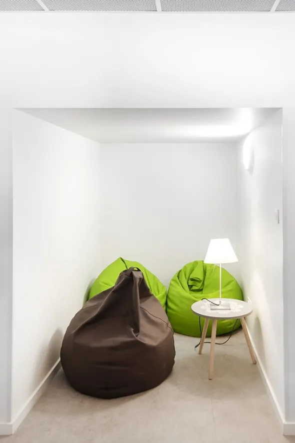 Pouf souple Esprit - poire - tissu