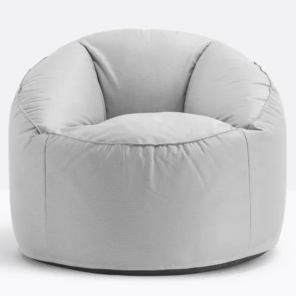 Pouf souple Island - textile enduit - ø 90 cm