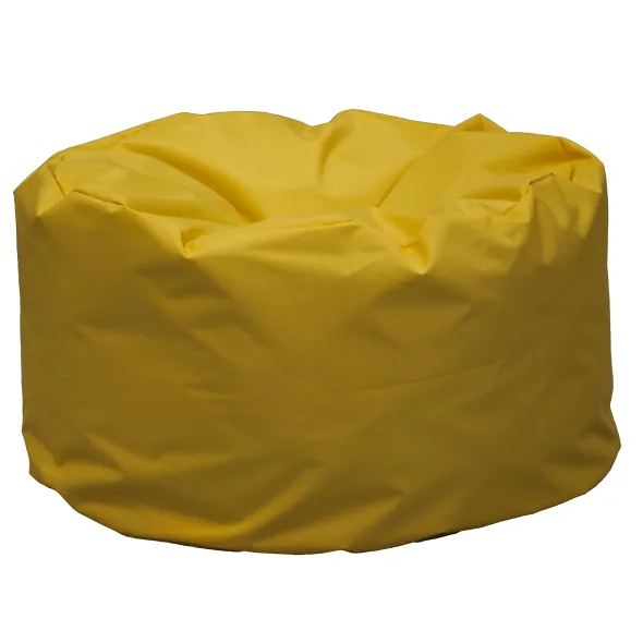 Pouf souple - rond - textile enduit