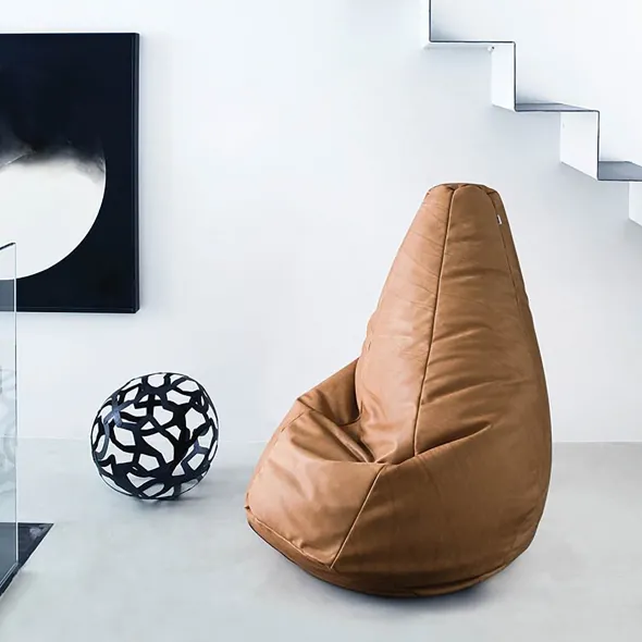 Pouf souple Sacco - poire L - tissu