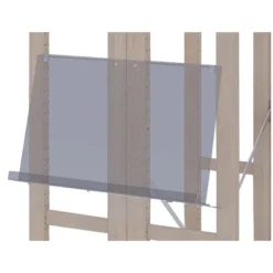 Présentoir incliné plexiglass bout de travée Chambord NG - pour rayonnage double face