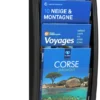 Présentoir mural Quick Fit System - polystyrène - 4 cases A4 - noir