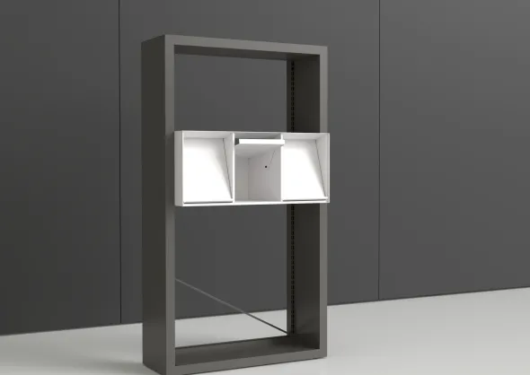Présentoir à périodiques à insérer Nova - 3 cases - l. 90 cm