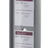 Présentoir signalétique sur pieds - aluminium - double face - 8 fenêtres polystyrène cristal A4