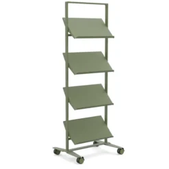 Présentoir sur roulettes Arnage - 4 tablettes - l. 71,5 cm