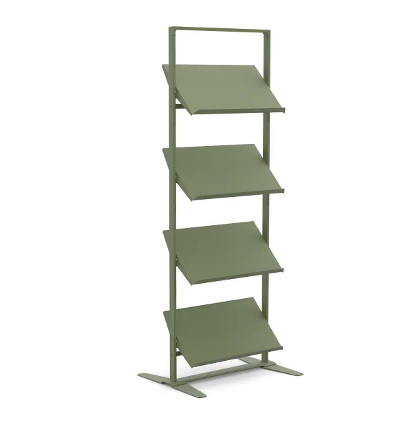 Présentoir sur vérins Arnage - 4 tablettes - l. 71,5 cm