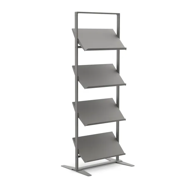 Présentoir sur vérins Arnage - 4 tablettes - l. 71,5 cm