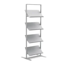 Présentoir sur vérins Arnage - 4 tablettes - l. 71,5 cm