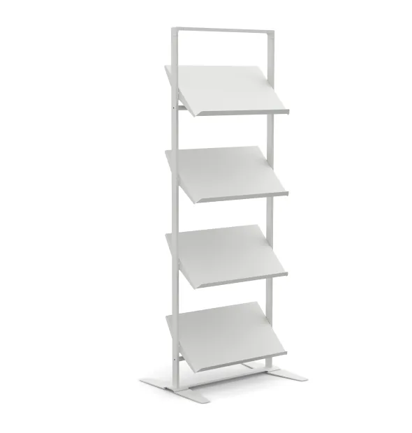 Présentoir sur vérins Arnage - 4 tablettes - l. 71,5 cm