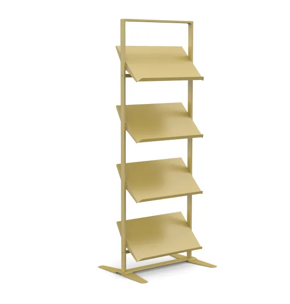Présentoir sur vérins Arnage - 4 tablettes - l. 71,5 cm