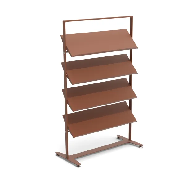 Présentoir sur vérins Arnage - 4 tablettes - l. 113 cm