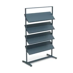 Présentoir sur vérins Arnage - 4 tablettes - l. 113 cm