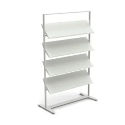 Présentoir sur vérins Arnage - 4 tablettes - l. 113 cm