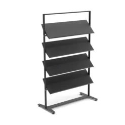 Présentoir sur vérins Arnage - 4 tablettes - l. 113 cm