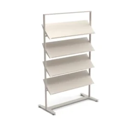 Présentoir sur vérins Arnage - 4 tablettes - l. 113 cm
