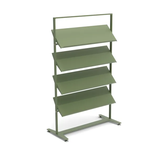 Présentoir sur vérins Arnage - 4 tablettes - l. 113 cm