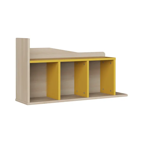Rangement horizontal - Odéos - l. 100 x h. 54 x pr. 25,5 cm - 3 niches - à fixer