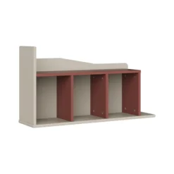 Rangement horizontal - Odéos - l. 100 x h. 54 x pr. 25,5 cm - 3 niches - à fixer