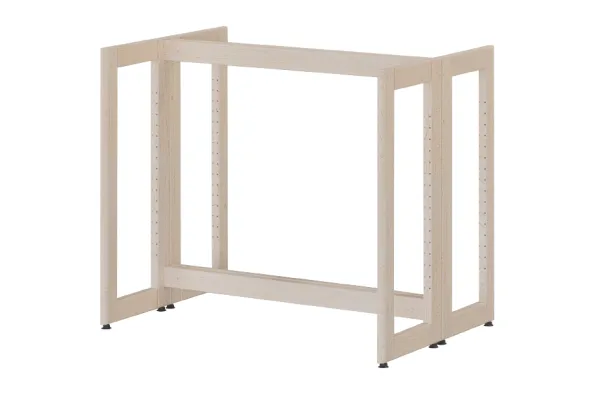 Rayonnage double face Chambord NG - l. 95,7 x h. 81,1 x pr. 65 cm - élément départ