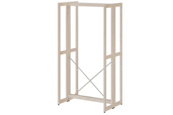 Rayonnage double face Chambord NG - l. 95,7 x h. 180,3 x pr. 65 cm - élément départ