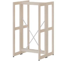 Rayonnage double face Chambord NG - l. 65,7 x h. 116,3 x pr. 65 cm - élément départ