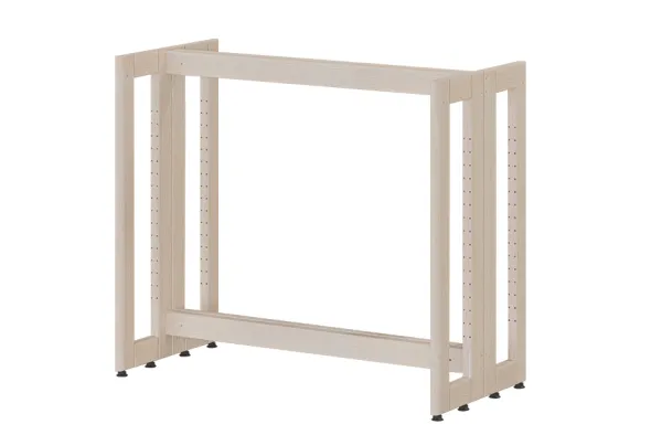 Rayonnage double face Chambord NG - l. 95,7 x h. 81,1 x pr. 45 cm - élément départ