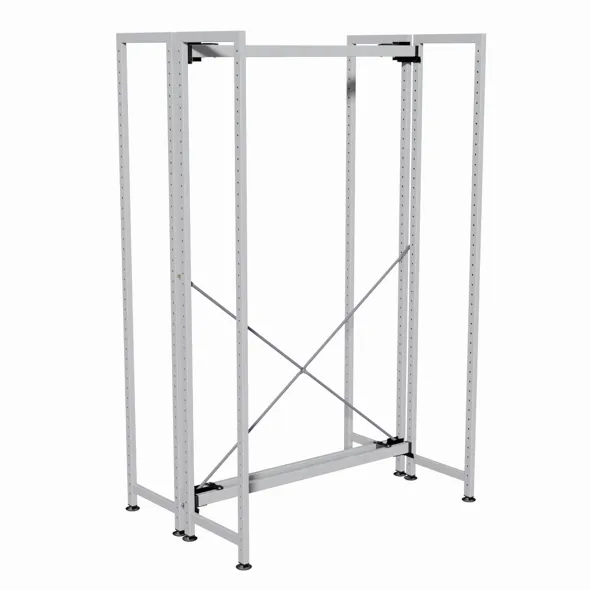 Rayonnage double face Korytem - l. 64 x h. 152 x pr. 64,5 cm - élément départ