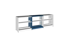 Rayonnage double face Lingo - l. 92,5 x h. 92 x pr. 55 cm - élément suivant